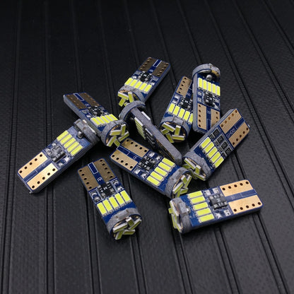 Комплект от 2 броя T10 Led крушки 15 SMD светодиода W5W 12V бяла светлина в блистер