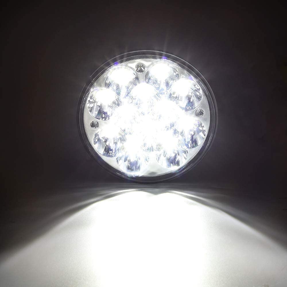 14.5 см ЛЕД LED 5D 36W Универсален прожектор фар лампа халоген с къси / дълги светлини за мотоциклет автомобил офроуд бус ван камион трактор комбайн багер къси/дълги 12V-24V 5,7 инча