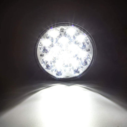 14.5 см ЛЕД LED 5D 36W Универсален прожектор фар лампа халоген с къси / дълги светлини за мотоциклет автомобил офроуд бус ван камион трактор комбайн багер къси/дълги 12V-24V 5,7 инча