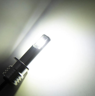 Комплект от 2 броя ЛЕД LED крушки за фарове H1 Х1 12V-24V Бели 6000k