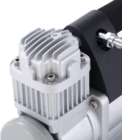 Супер мощен двубутален компресор за помпане на гуми 150l 12V 45Amp подходящ за бусове джипове 4x4 ATV автомобил