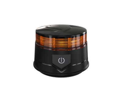 14W Лед Led Безжична Диодна Въртяща се Сигнална Аварийна Лампа Маяк Буркан с Магнит и Вендуза за Пътна Помощ Платформа и др.12V - 24V
