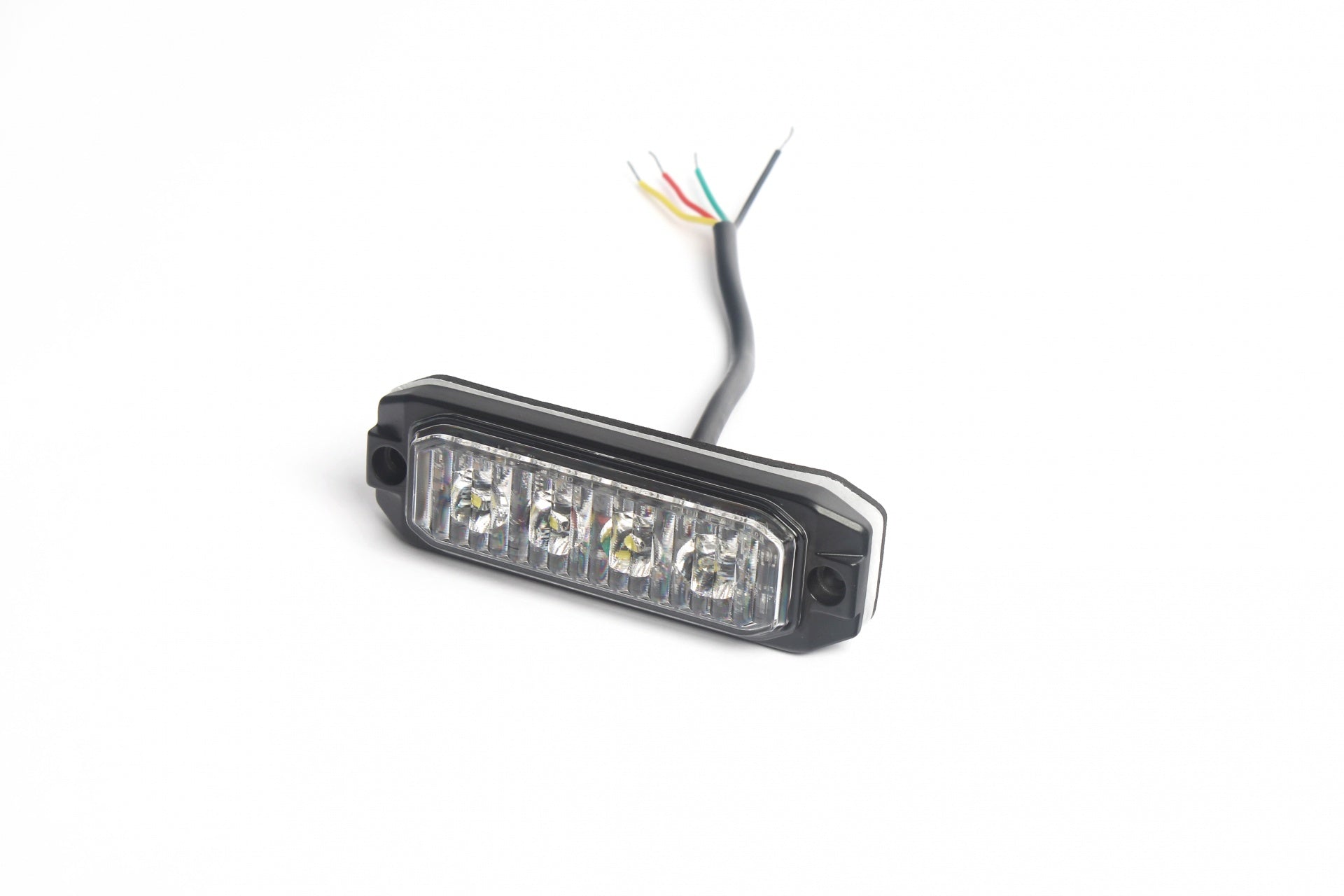4 LED ЛЕД Жълта Аварийна Лампа Блиц Светлина Мигаща За Пътна Помощ Платформа и др. 12-24V 12W