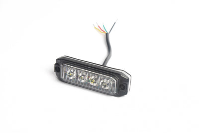 4 LED ЛЕД Жълта Аварийна Лампа Блиц Светлина Мигаща За Пътна Помощ Платформа и др. 12-24V 12W