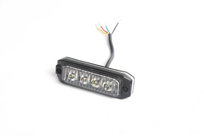 4 LED ЛЕД Жълта Аварийна Лампа Блиц Светлина Мигаща За Пътна Помощ Платформа и др. 12-24V 12W