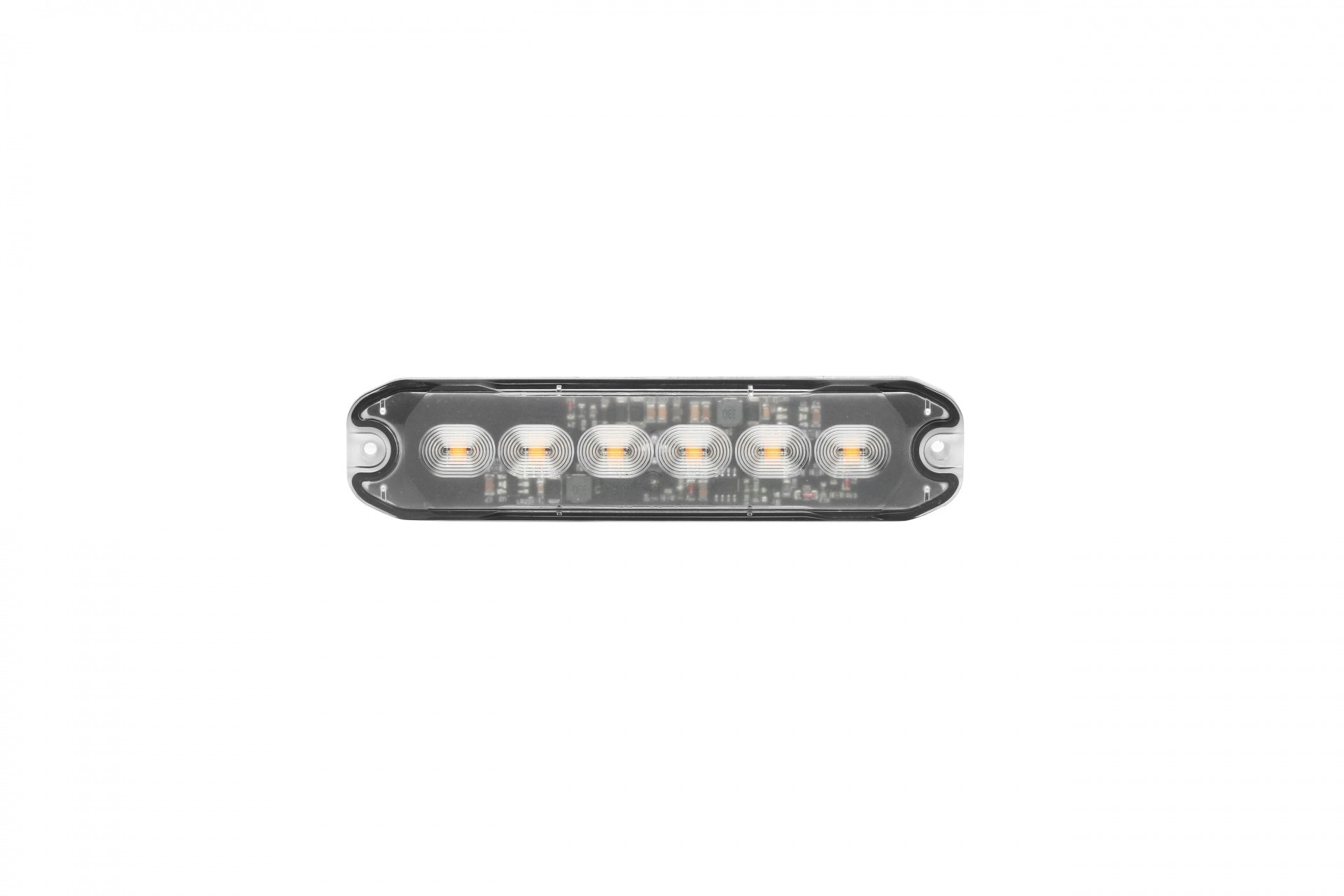 6 LED ЛЕД Жълта Аварийна Лампа Блиц Светлина Мигаща За Пътна Помощ Платформа и др. 10W с 8 режима 8х3 cm. 12-24V