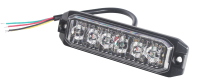 6 LED Блиц Светлина Мигаща Аварийна Лампа За Пътна Помощ Жълта 12V - 24V