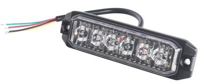 6 LED Блиц Светлина Мигаща Аварийна Лампа За Пътна Помощ Жълта 12V - 24V