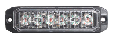 6 LED Блиц Светлина Мигаща Аварийна Лампа За Пътна Помощ Жълта 12V - 24V