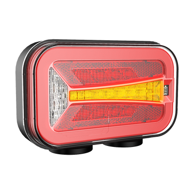 Комплект Безжични Преносими Диодни Лед Led Стопове Wireless с Магнит Неон Neon Ефект 12-24V 165mm х 100mm x 39.5 mm за Ремарке Каравана Платформа и др.