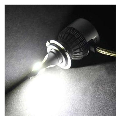 Комплект от 2 броя LED ЛЕД диодни крушки за фарове H1 36w 7600lm 12/24V