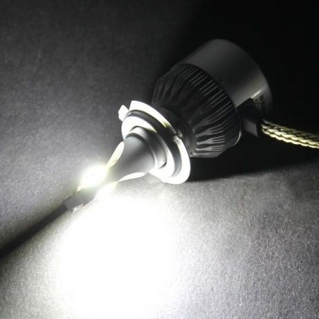 Комплект от 2 броя LED лед диодни крушки за фарове H7 Х7 36w 7600lm 12/24V