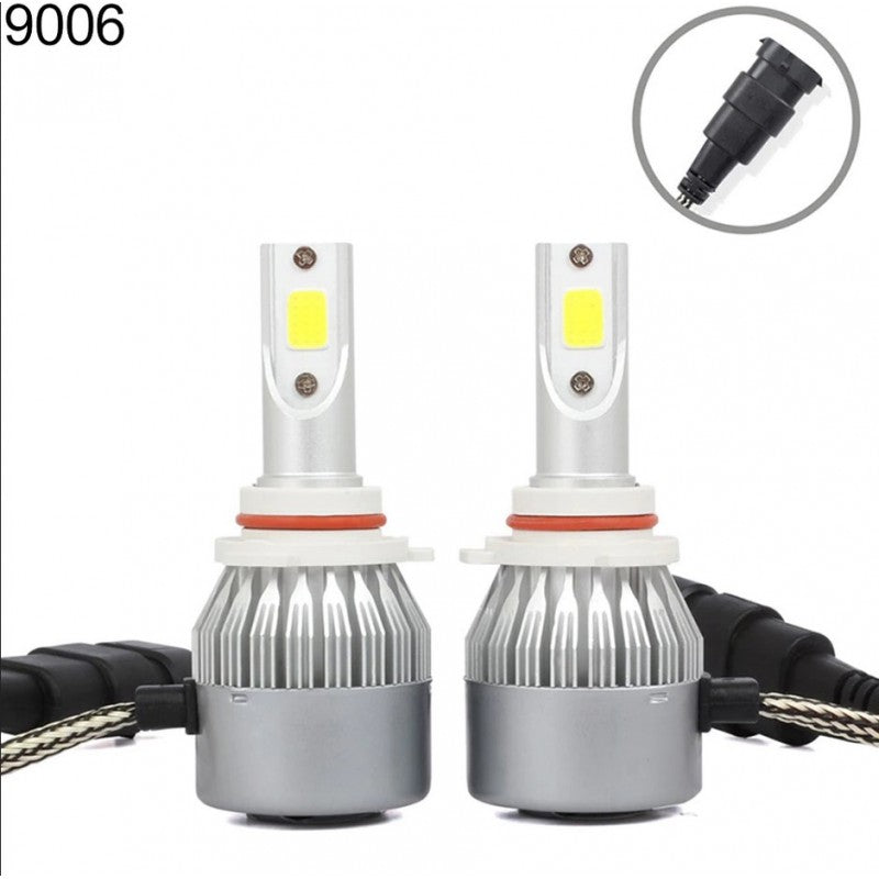 Комплект от 2броя LED ЛЕД диодни крушки за фар халоген HB4 ХБ4 12V 36W