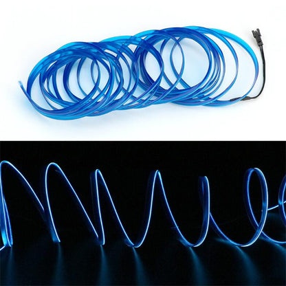 LED ЛЕД Диодна интериорна светеща лента за табло синя светлина 12V 1м амбиентно осветление