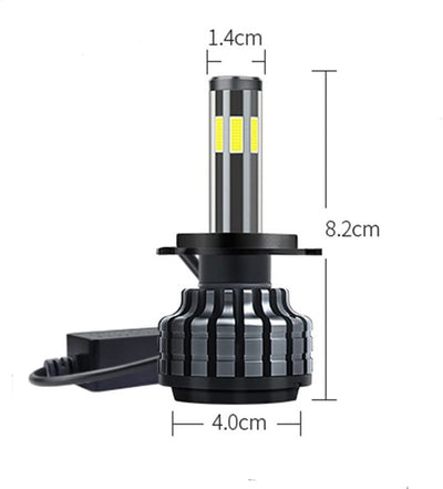 Комплект 360° градуса COB LED ЛЕД диодни крушки H11 H8 H9 Х11 Х8 Х9 12V 80W 16000lm за фарове Canbus без грешки