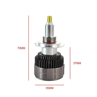 Комплект 3D CSP LED ЛЕД диодни крушки H11 H8 H9 Х11 Х8 Х9 12V 100W 20000lm за фарове Canbus без грешки 360° градуса
