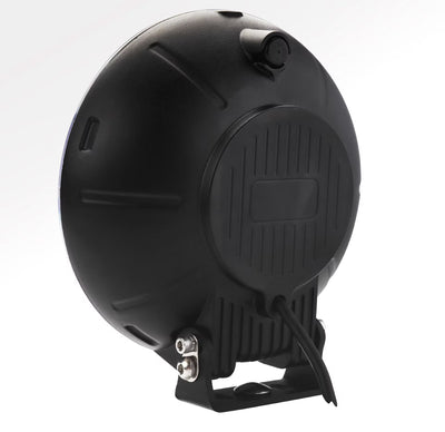 1 брой LED Диоден Халоген Фар с DRL бяло-жълт Ø 218 мм 12V-24V 120W Dark knight За Джип Камион Трактор Багер Земеделски Машини и др.