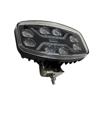 LED ЛЕД мощен диоден фар халоген лампа 12V - 24V 48W бяло-жълто за АТВ джип камион трактор земеделски и селскостопански машини и др. 245 x 139.4 x 90 mm E-mark E9