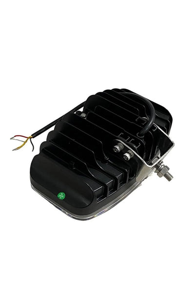 LED ЛЕД мощен диоден фар халоген лампа 12V - 24V 48W бяло-жълто за АТВ джип камион трактор земеделски и селскостопански машини и др. 245 x 139.4 x 90 mm E-mark E9