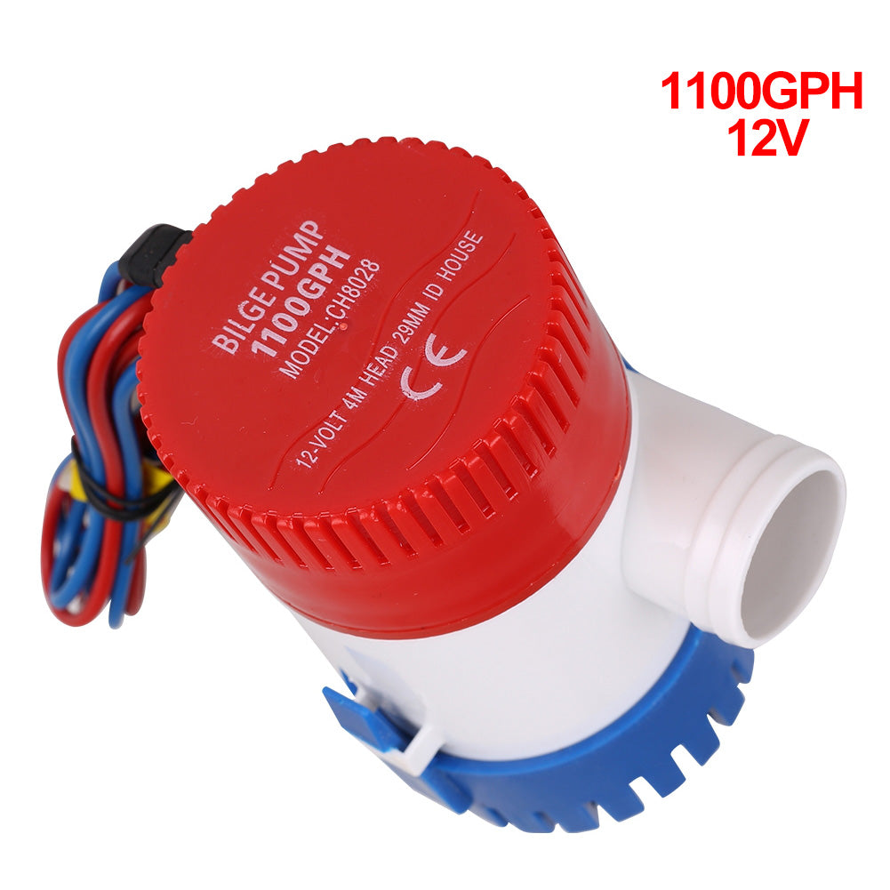 Отводнителна потопяема водна помпа на 12V 1100GPH 3500GPH за източчване или трансфер