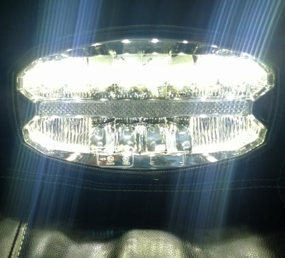 80W LED Лед Диоден Фар Халоген Лампа С Три Функции Неон Neon Ефект Бяло-Жълто / Оранжево 5800lm 12V - 24V E-Mark