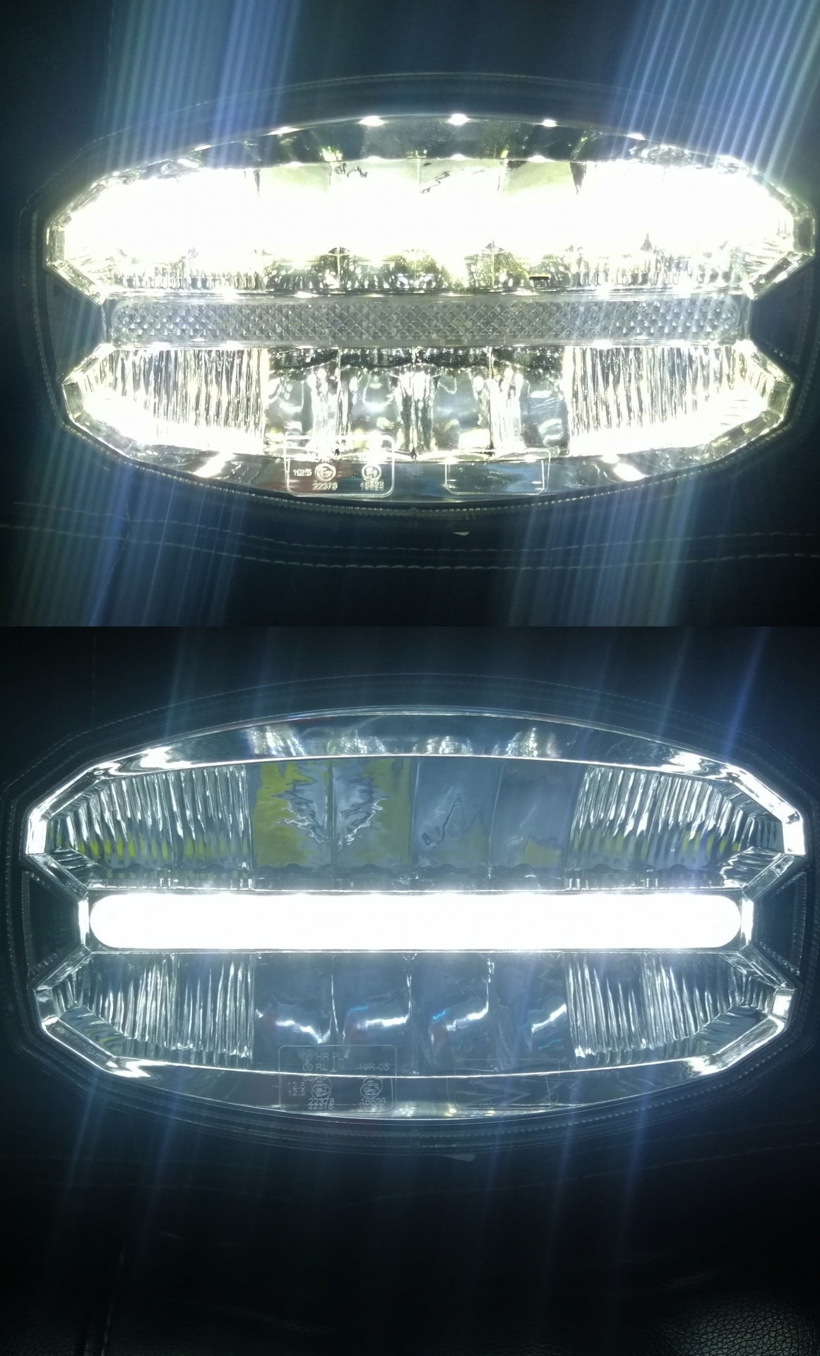 80W LED Лед Диоден Фар Халоген Лампа С Три Функции Неон Neon Ефект Бяла светлина 5800lm 12V - 24V E-Mark