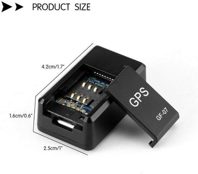 Мини черен GPS тракер за проследяване и подслушване в реално време със СИМ карта и слот за Mini TF card