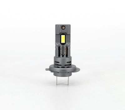 Комплект от 2 броя Умалени Мини Лед Led Диодни Крушки E4S H7 H18 Х7 Х18 12V 50W 15000lm за Автомобил Мотоциклет Трактор Камион Бус и др.