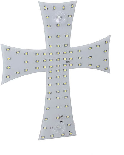 Сетодиоден светещ кръст бял 84 LED ЛЕД 12V -24V 245 x 200 mm