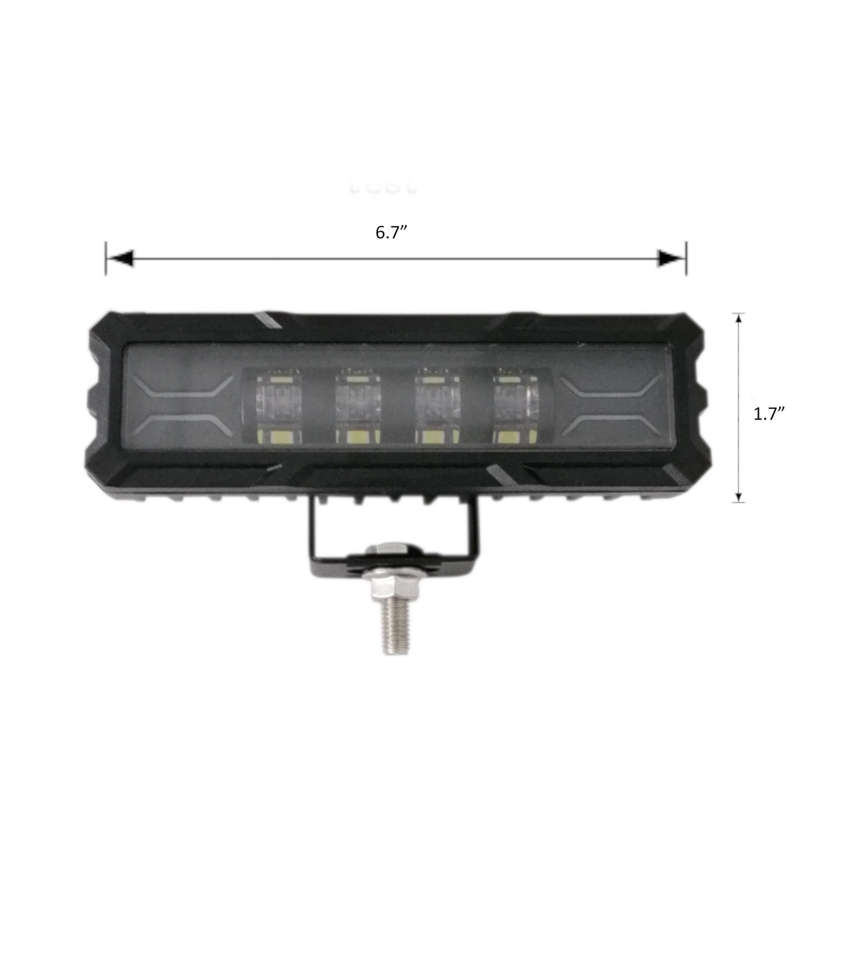15,5 cm 7Д Диоден Прожектор Супер Мощен Халоген Led Bar Лед Бар Комбиниранa Бяла и Жълта Светлина 12V - 24V За АТВ SUF Джип 4х Offroad Камион