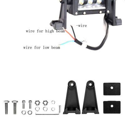 9D 27 СМ Led Bar Лед Бар Hi/Lo Къси Дълги Водоустойчив Удароустойчив 12V 24V 3840 LМ 48W С Лупи Off-Road Лед Бар За Джип ATV