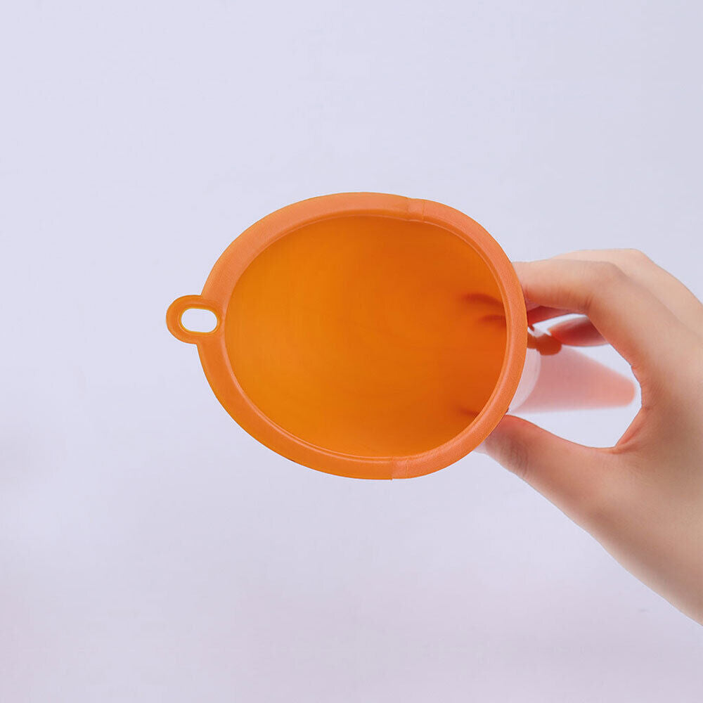 Оранжева пластмасова фуния за бензин масло вода и др. 28см