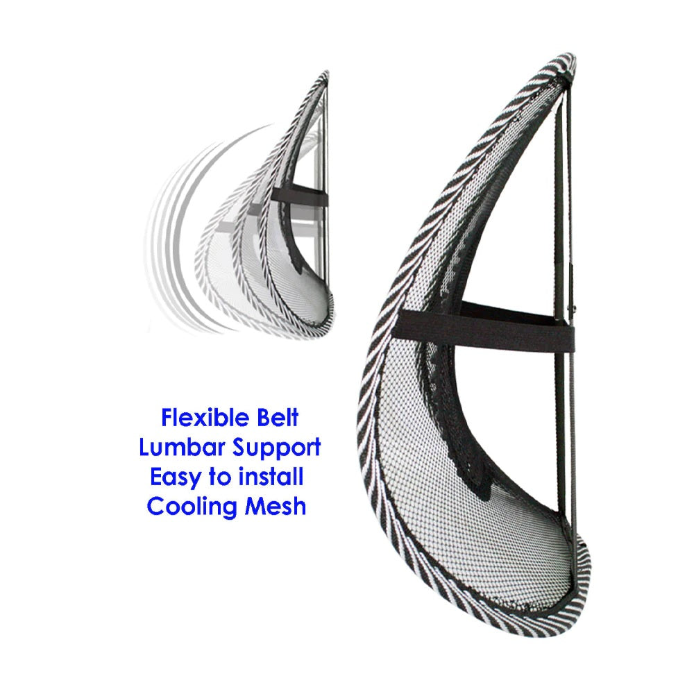 Анатомична облегалка лумбална опора за офис стол или автомобилна седалка