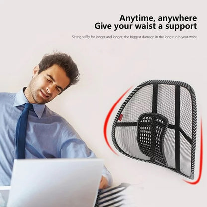 Анатомична облегалка лумбална опора за офис стол или автомобилна седалка