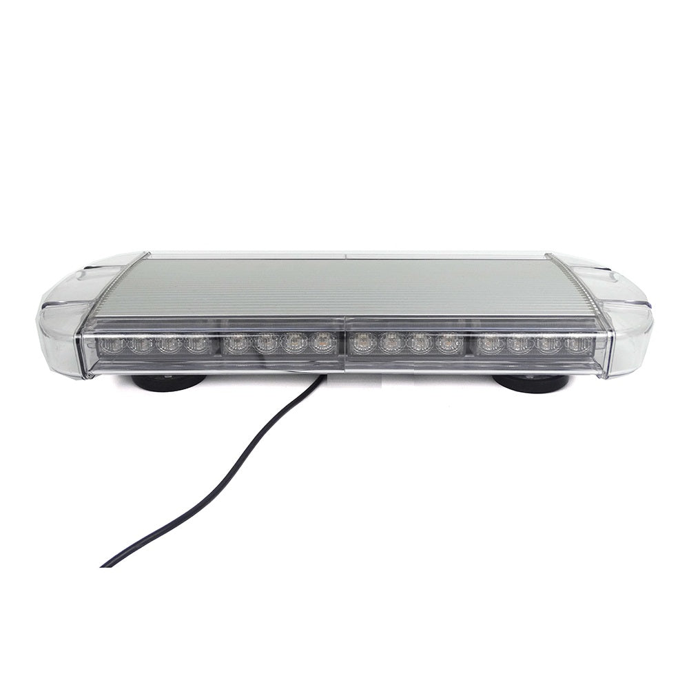 12V 24V Лед Led Диодна Мощна Аварийна Сигнална Лампа Буркан с Магнит 55см 10 режина Бяло Стъкло За Пътна Помощ Платформа Снегорин и др.