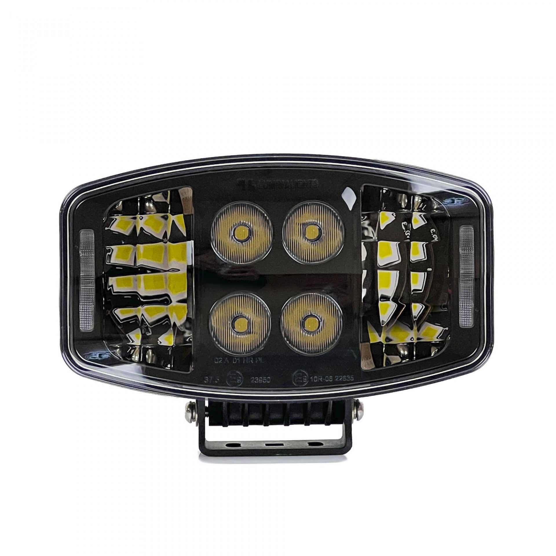 ЛЕД LED Високомощен диоден фар халоген лампа 247 см 12V - 24V бяло-жълто за камиони трактор земеделски машини и др