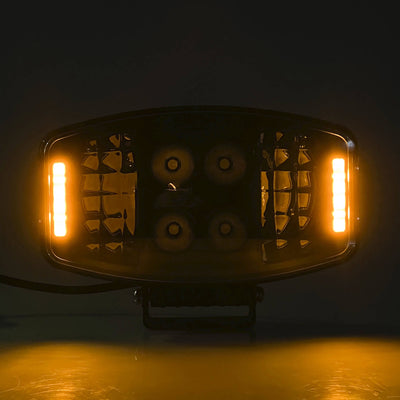 ЛЕД LED Високомощен диоден фар халоген лампа 247 см 12V - 24V бяло-жълто за камиони трактор земеделски машини и др
