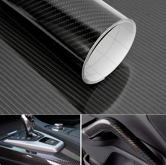 5D Декоративно автомобилно фолио 1.52 X 18M черен карбон BLACK CARBON