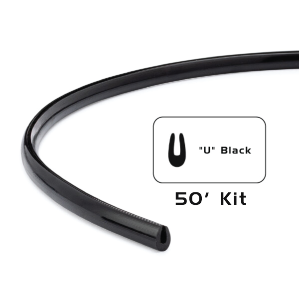 Защитна лента протектор за врата капак багажник черна 5М