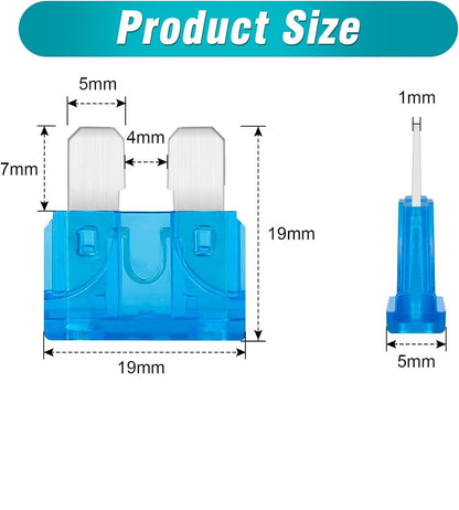 Комплект от 10бр предпазители за кола бушони бушон в блистер 10-30А