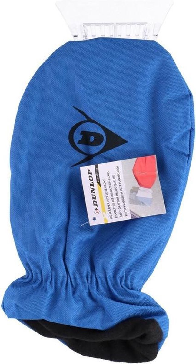 Стъргалка за лед с ръкавица синя Dunlop