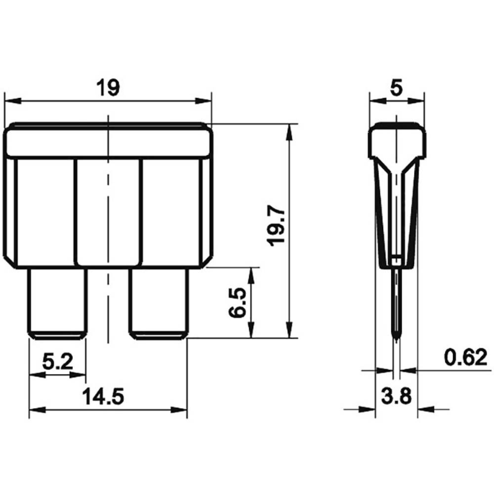 Комплект от 24бр предпазители за кола бушони бушон 7.5 - 30А