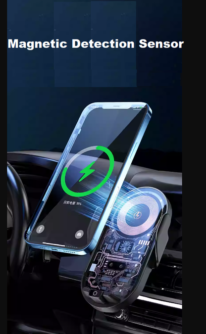 Smart Поставка стойка държач за телефон с безжично зарядно Wireless Charger за автомобил