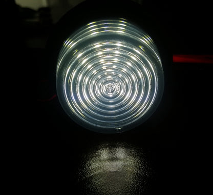 Комплект от 2 броя 12-24V ЛЕД LED Диодни Странични Маркери Рогчета Светлини Опушено Стъкло За Камион Ремарке Каравана Кемпер АТВ бяло - червено