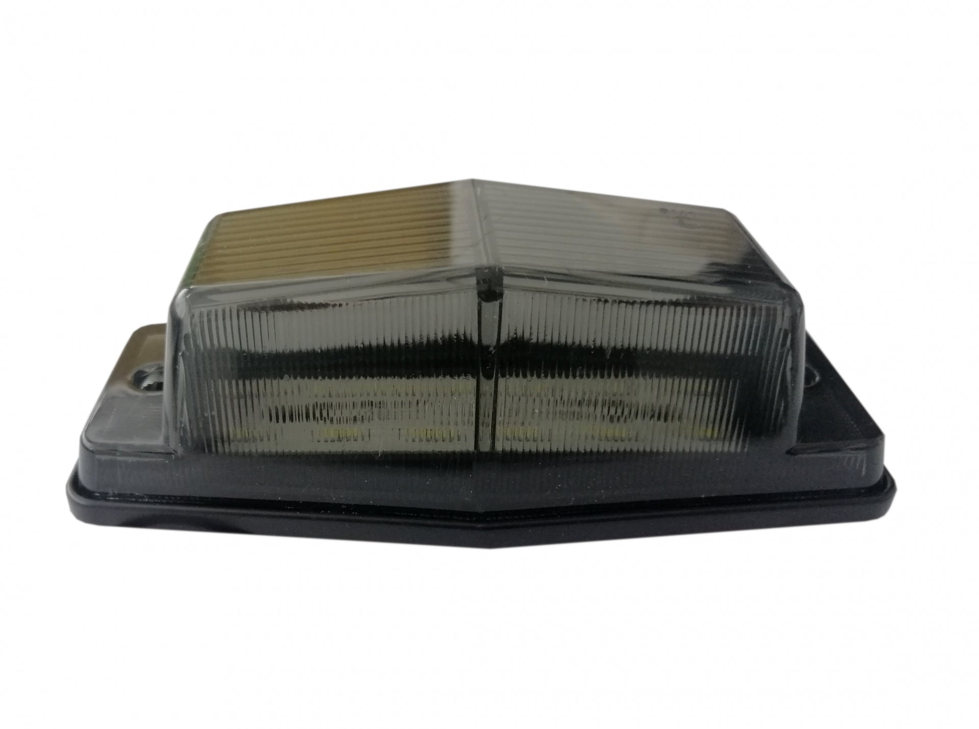 1 брой LED Лед Диоден Бял Габарит с Двойно опушено Стъкло 12 Диода 12V - 24V За Камион Трактор Багер Селскостопански Машини и др.