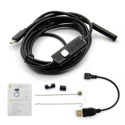 Ендоскоп камера за телефон лаптоп компютър Android с 2.5м кабел