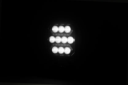 Универсална мощна LED ЛЕД диодна лампа халоген бяла светлина + бял габарит 15W 1500LM 12V - 24V E-mark за камион трактор ролбар АТВ джип земеделски и селскостопански машини и др.