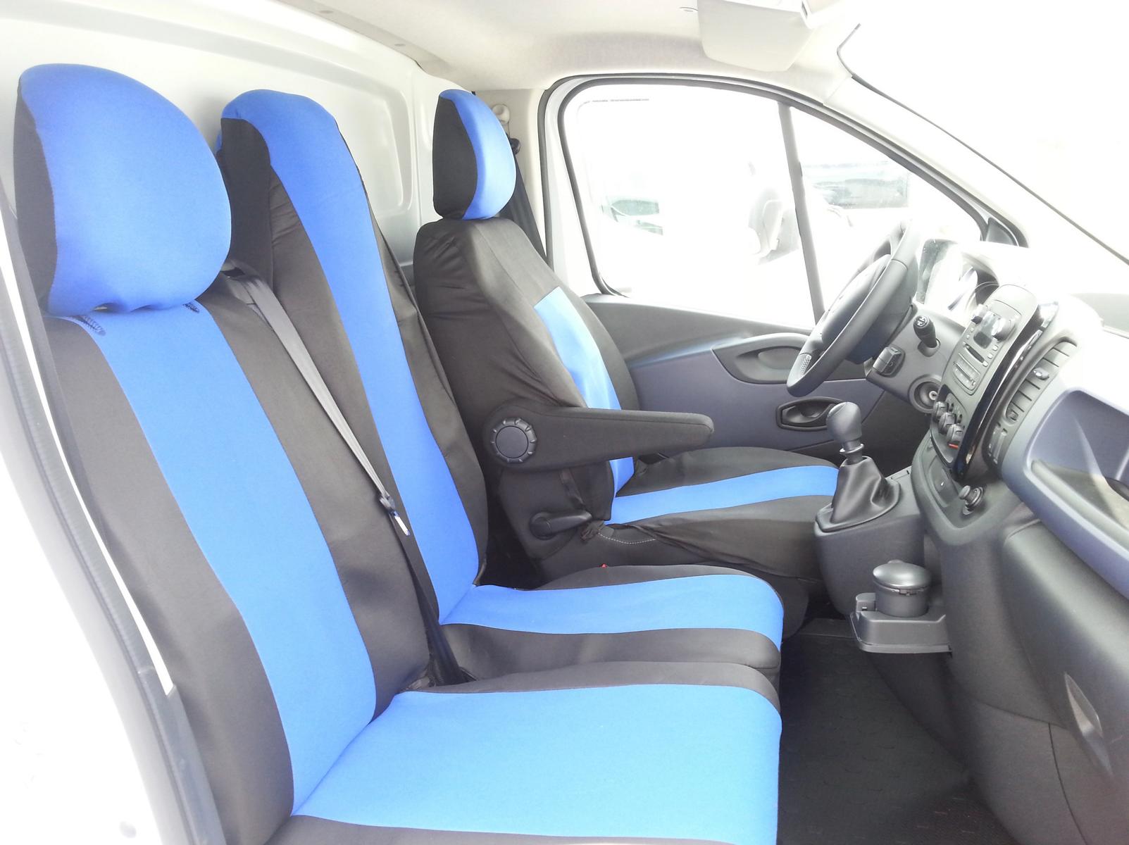 2+1 Калъфи тапицерия за предни седалки за Опел Виваро Opel Vivaro Рено Трафик Renault Trafic 2014+