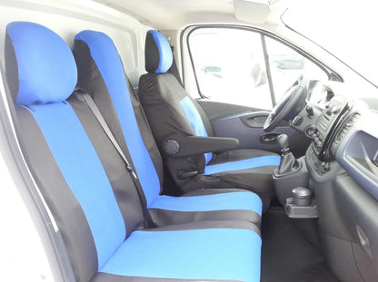 2+1 Калъфи тапицерия за предни седалки за Опел Виваро Opel Vivaro Рено Трафик Renault Trafic 2014+