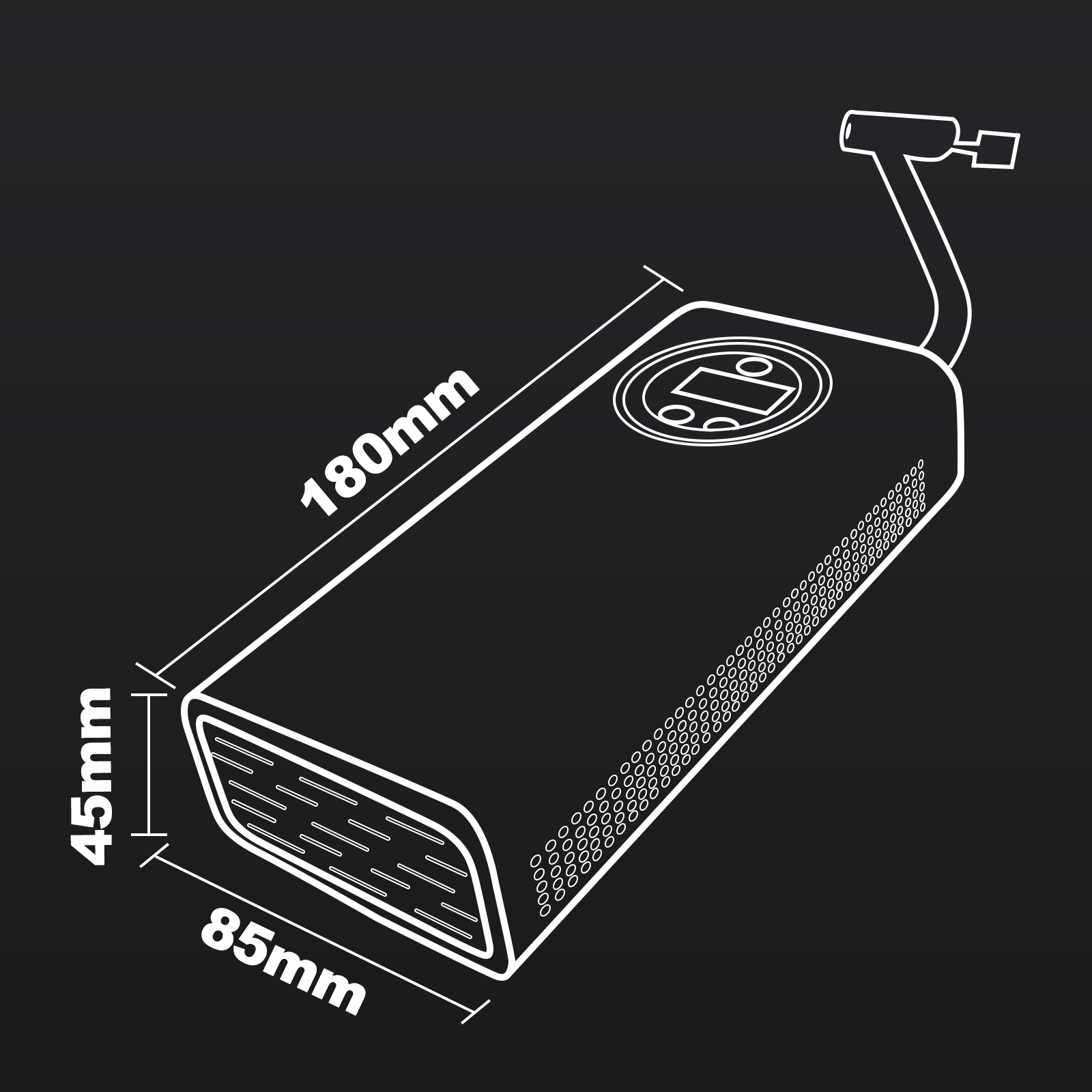 AirPump Pro™ Мощен Мини Компресор на Батерия с LED Дисплей